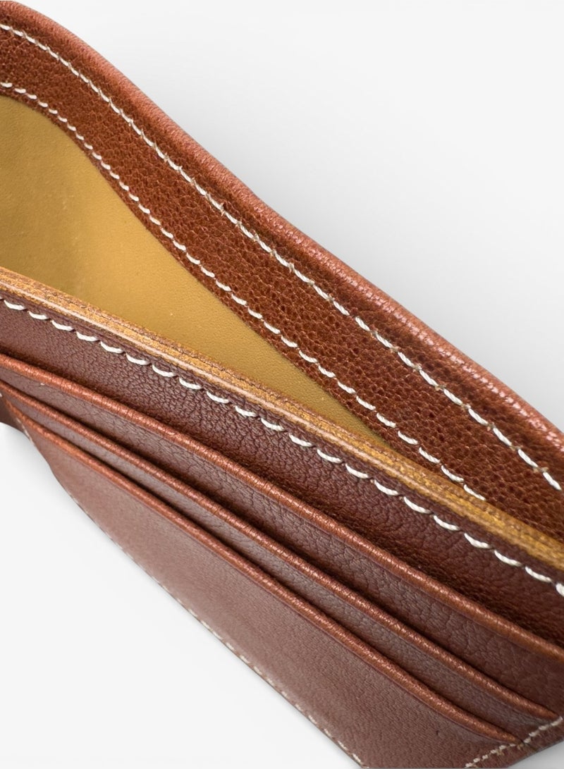 Emery Alden Wallet in Chèvre Brown Leather - Image 2